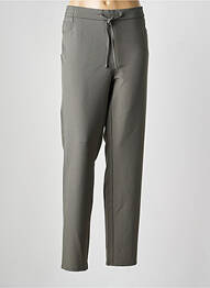 Pantalon drept talie elastică mărime normală verde FRANK WALDER femeie