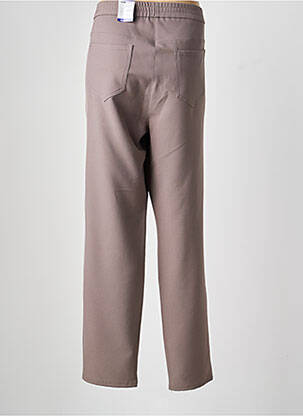Pantalon drept țesătură crep mărime normală maro FRANK WALDER femeie