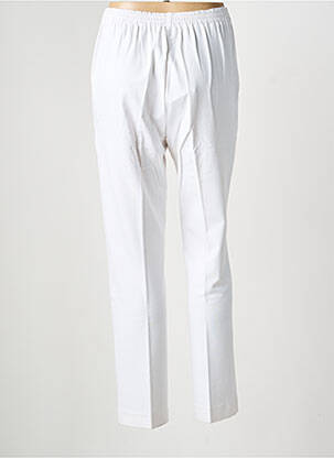 Pantalon slim talie elastică mărime normală alb FINNKARELIA femeie