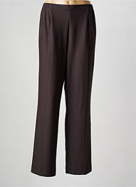 Pantalon drept talie elastică mărime normală maro FINNKARELIA femeie