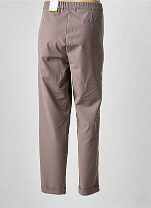 Pantalon slim talie elastică mărime normală maro FRANK WALDER femeie
