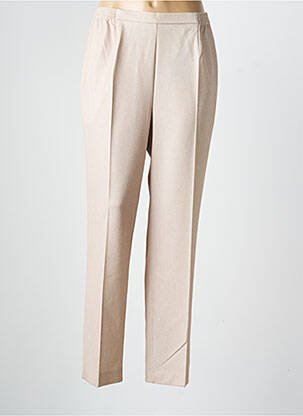 Pantalon slim talie elastică mărime normală bej FINNKARELIA femeie