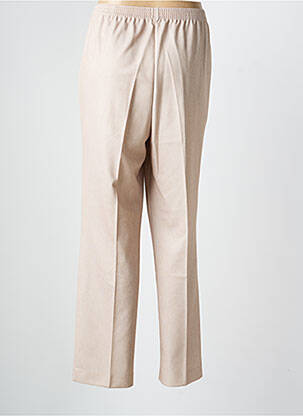 Pantalon slim talie elastică mărime normală bej FINNKARELIA femeie