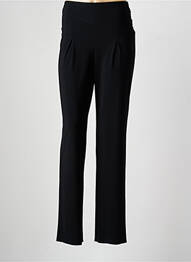 Pantalon slim talie elastică mărime normală negru KARTING femeie