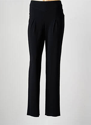 Pantalon slim talie elastică mărime normală negru KARTING femeie