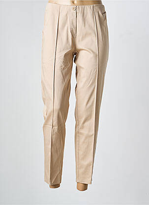 Pantalon 7/8 elasticitate talie joasă bej FRANK WALDER femeie