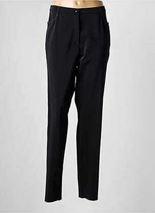 Pantalon slim talie elastică mărime normală negru KARTING femeie