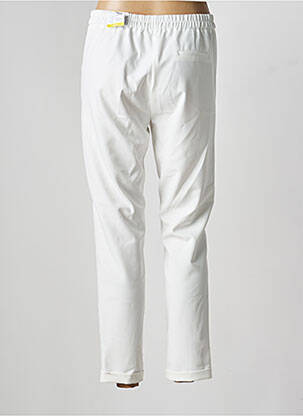 Pantalon 7/8 talie elastică mărime normală alb FRANK WALDER femeie