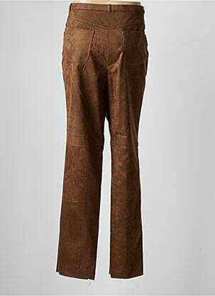 Pantalon slim talie elastică mărime normală maro PAUPORTÉ femeie