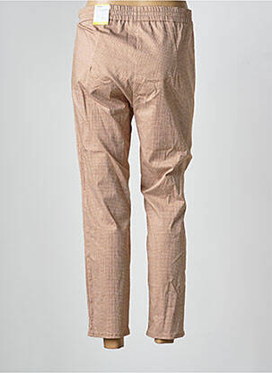 Pantalon 7/8 țesătură poplin mărime normală maro FRANK WALDER femeie