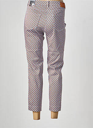 Pantalon 7/8 țesătură poplin mărime normală portocalie TONI femeie
