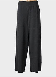 Pantalon larg croială fluidă mărime normală negru SOYACONCEPT femeie