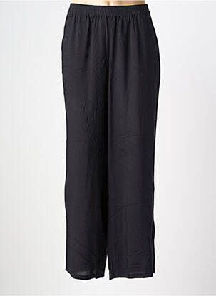 Pantalon drept țesătură poplin mărime normală negru SOYACONCEPT femeie