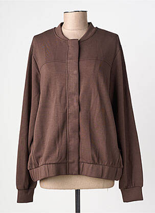 Jachete casual guler rotund maro SOYACONCEPT femeie