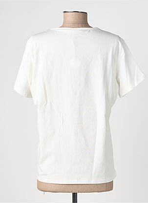 Tricou croială dreaptă mâneci scurte alb SOYACONCEPT femeie