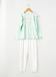 Pijama talie elastică verde ZY fată