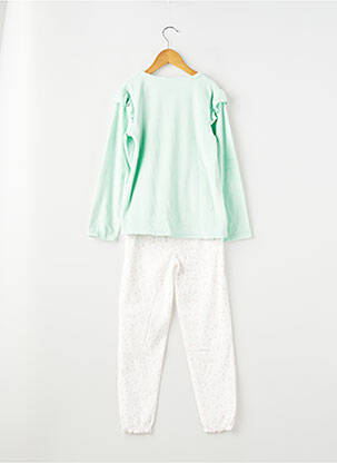 Pijama talie elastică verde ZY fată