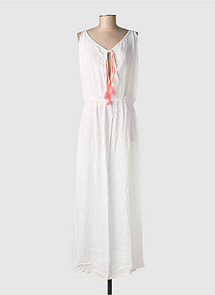 Rochie lungă fără mâneci fără mâneci alb HAPPY FEW femeie