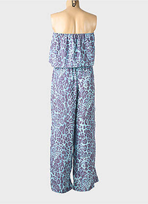 Salopetă-pantalon croială fluidă fără mâneci albastru ISLA BONITA femeie