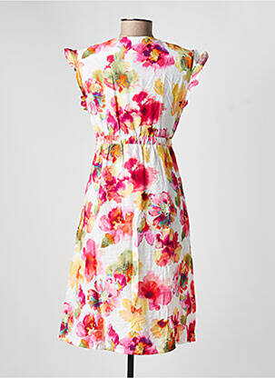 Rochie midi mâneci scurte mâneci scurte roz COUTURIST femeie