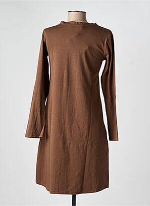 Rochie scurtă mâneci lungi mâneci lungi maro COUTURIST femeie