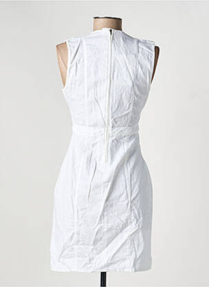 Rochie scurtă fără mâneci fără mâneci alb DENIM &DRESS femeie