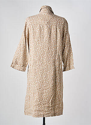 Rochie midi mâneci 3/4 mâneci 3/4 maro COUTURIST femeie