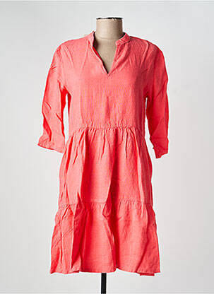 Rochie midi mâneci 3/4 mâneci 3/4 roz COUTURIST femeie