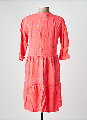 Rochie midi mâneci 3/4 mâneci 3/4 roz COUTURIST femeie