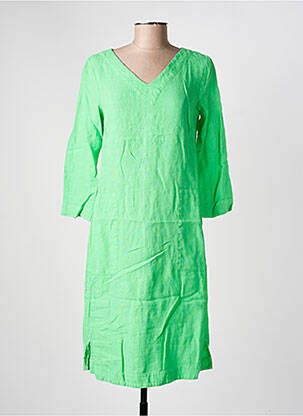 Rochie midi mâneci 3/4 mâneci 3/4 verde COUTURIST femeie