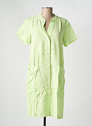 Rochie midi mâneci scurte mâneci scurte verde COUTURIST femeie