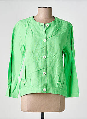 Jachete casual guler rotund verde COUTURIST femeie