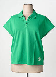 Polo elasticitate mâneci scurte verde THOMAS RABE femeie