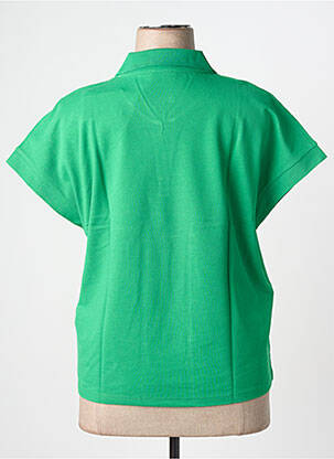 Polo elasticitate mâneci scurte verde THOMAS RABE femeie