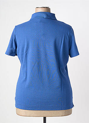 Polo broderie mâneci scurte albastru PAUPORTÉ femeie