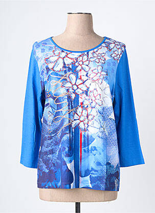 Tricou mâneci 3/4 mâneci 3/4 albastru RABE femeie