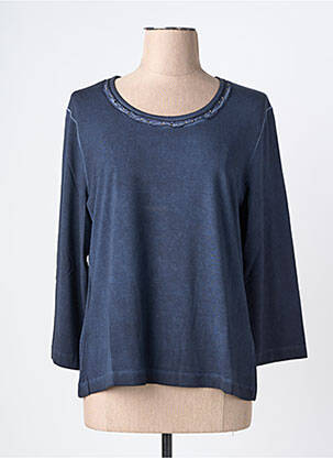 Tricou mâneci 3/4 mâneci 3/4 albastru închis RABE femeie