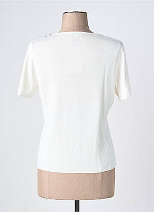 Tricou guler în v mâneci scurte bej PAUPORTÉ femeie