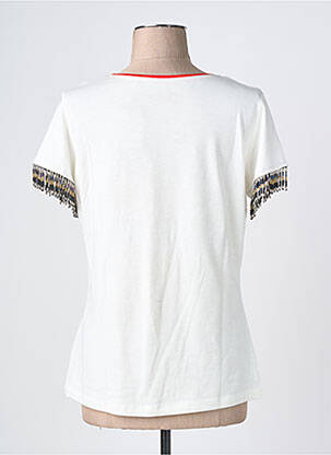 Tricou croială dreaptă mâneci scurte bej TUZZI femeie