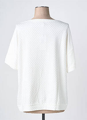 Tricou croială dreaptă mâneci scurte alb OLSEN femeie