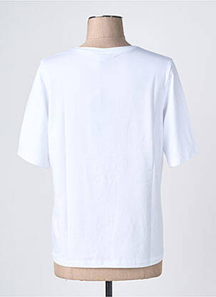 Tricou croială dreaptă mâneci scurte alb RABE femeie