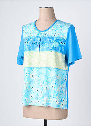 Tricou elasticitate mâneci scurte albastru RABE femeie