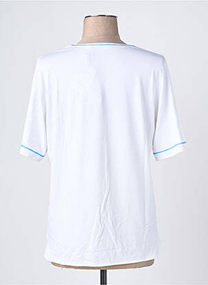 Tricou serigrafie cu strasuri mâneci scurte albastru RABE femeie