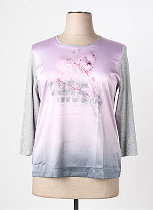 Tricou mâneci 3/4 mâneci 3/4 gri RABE femeie