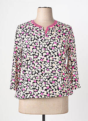 Tricou mâneci 3/4 mâneci 3/4 roz RABE femeie