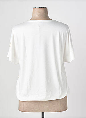 Tricou elasticitate mâneci scurte bej RABE femeie