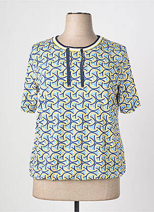 Tricou imprimeu fantezie mâneci scurte albastru RABE femeie