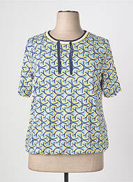 Tricou imprimeu fantezie mâneci scurte albastru RABE femeie