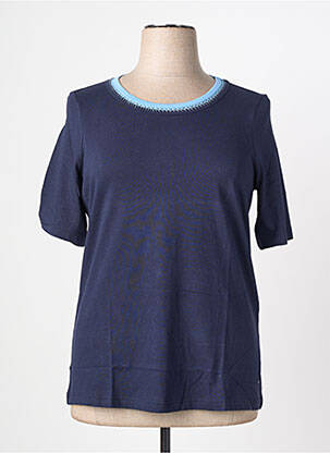 Tricou elasticitate mâneci scurte albastru OLSEN femeie