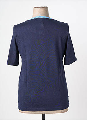 Tricou elasticitate mâneci scurte albastru OLSEN femeie